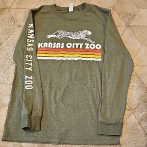 Vintage Kansas City Zoo Green Long Sleeve Shirt